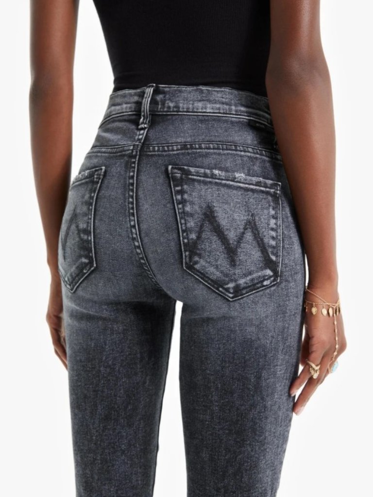 Mother Insider Crop Step Fray Jean In Train Stop Wash | Size 27